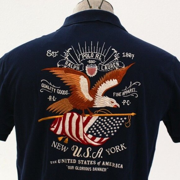Ralph Lauren  Our Glorious Eagle Embroidered - NEW - Picture 6 of 6
